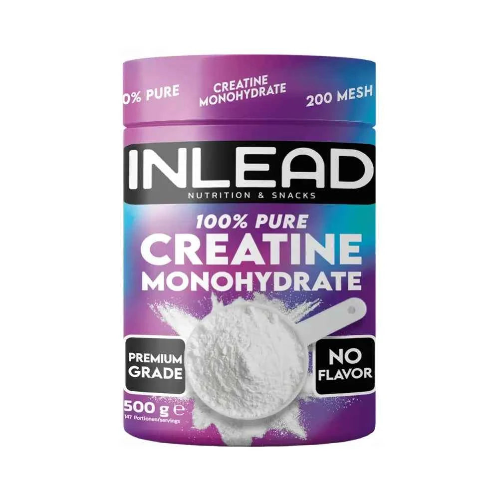 100% Pure Creatine Monohydrate (500g) - Inlead | NutriHeart
