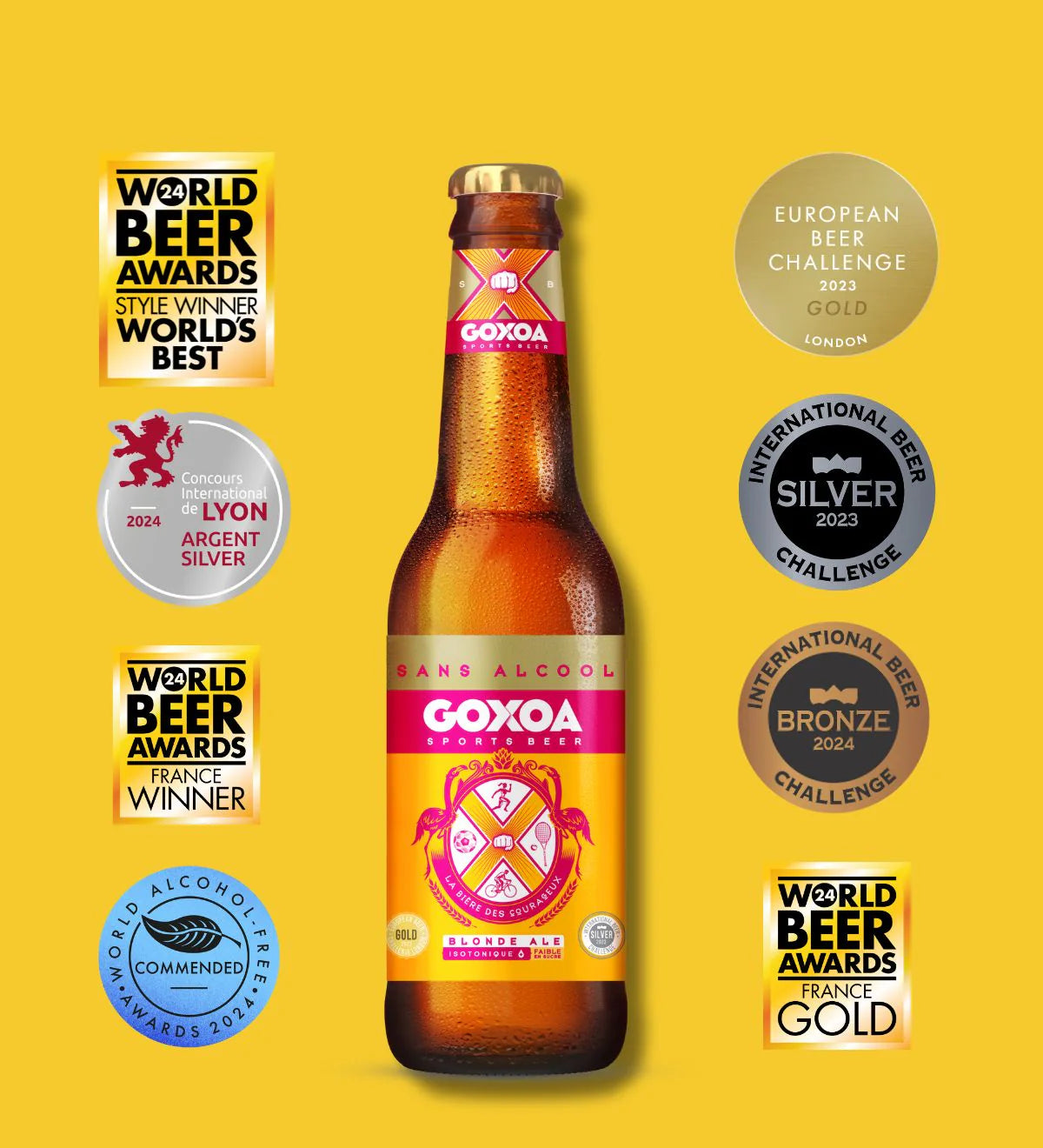 Bière Blonde Ale Bouteille - Goxoa | NutriHeart