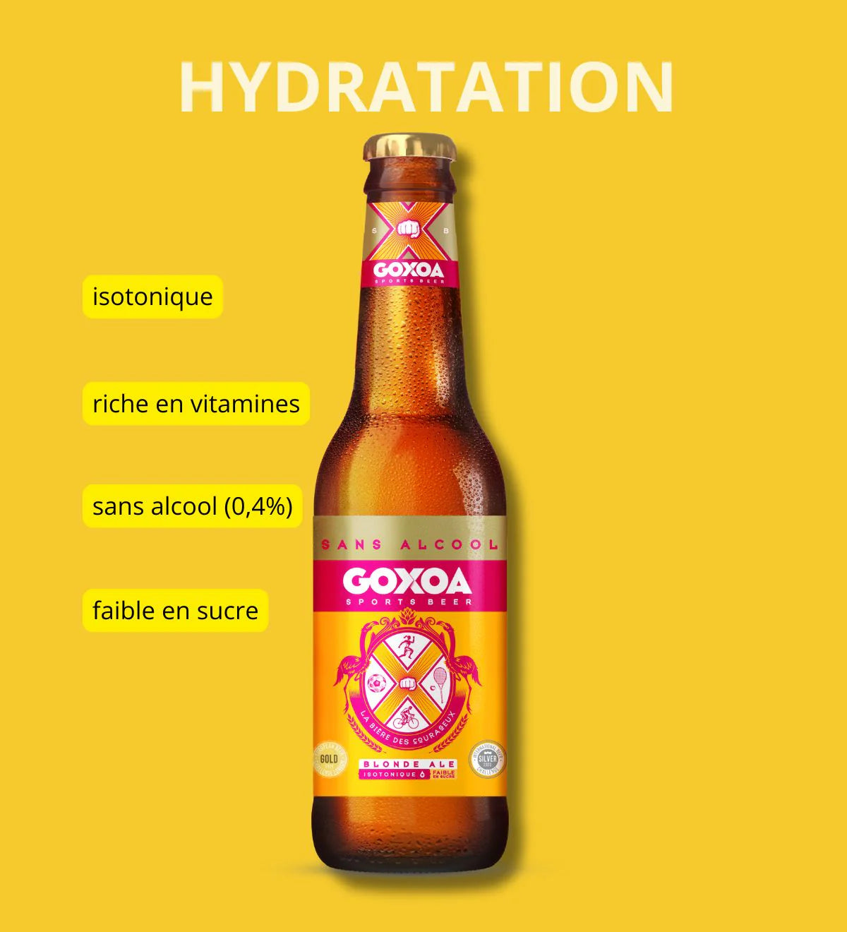 Bière Blonde Ale Bouteille - Goxoa | NutriHeart