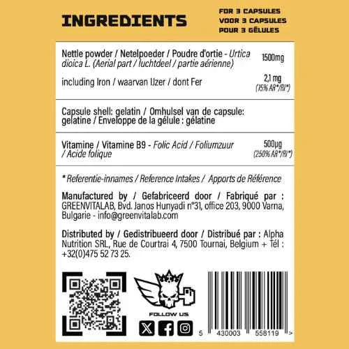 Green Iron B9 - Alpha Labz | NutriHeart