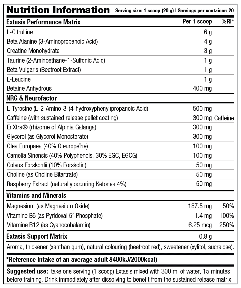 EXTASIS - Stacker2 | NutriHeart