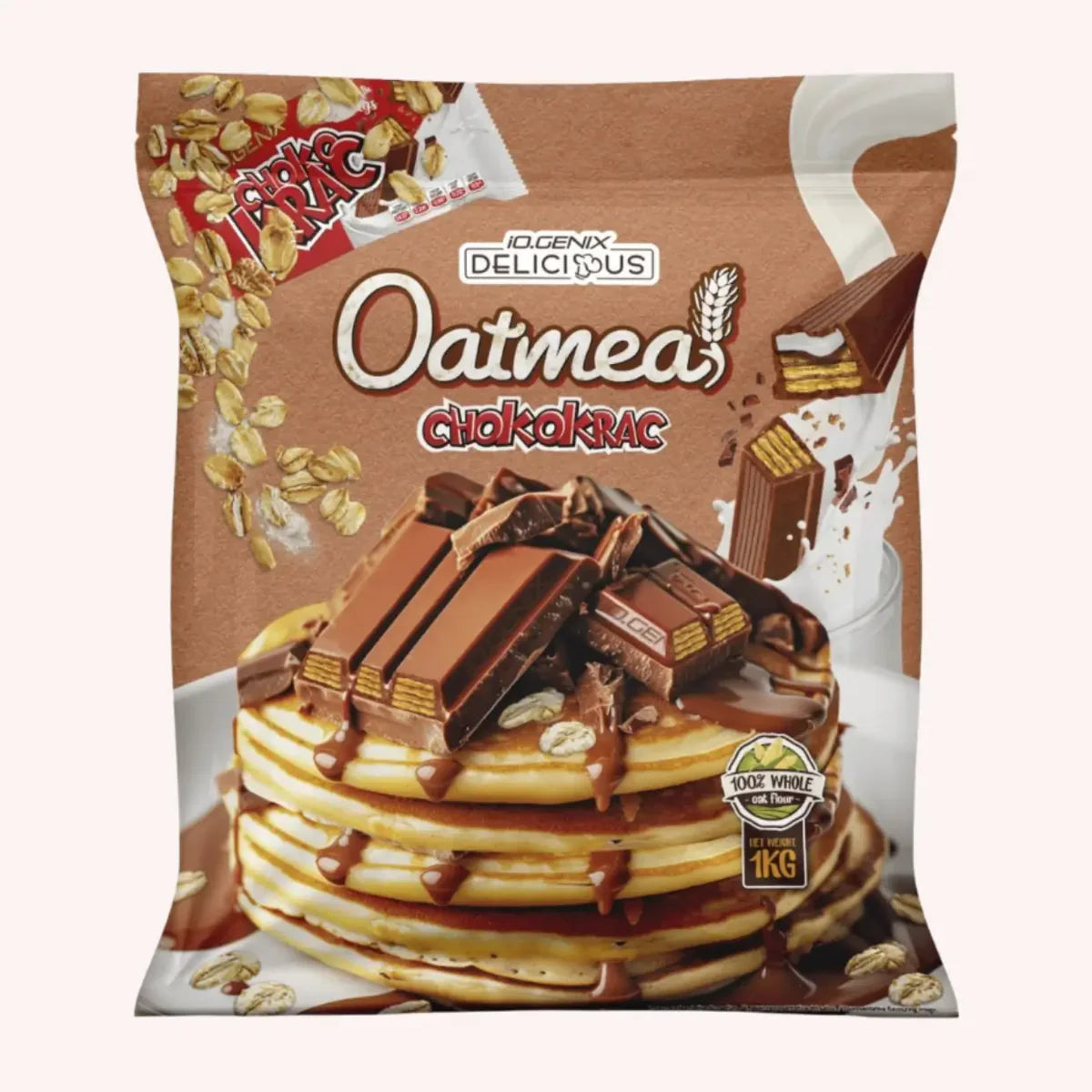 Farine d'avoine aromatisée 1kg - iO.Genix