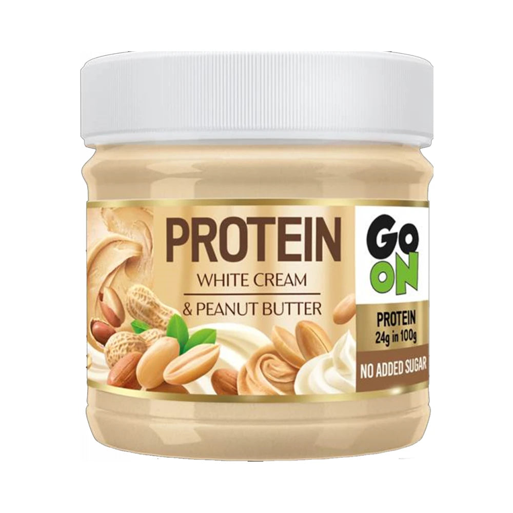 Pâte à tartiner White Cream & Peanut Butter 180g - Go On | NutriHeroes