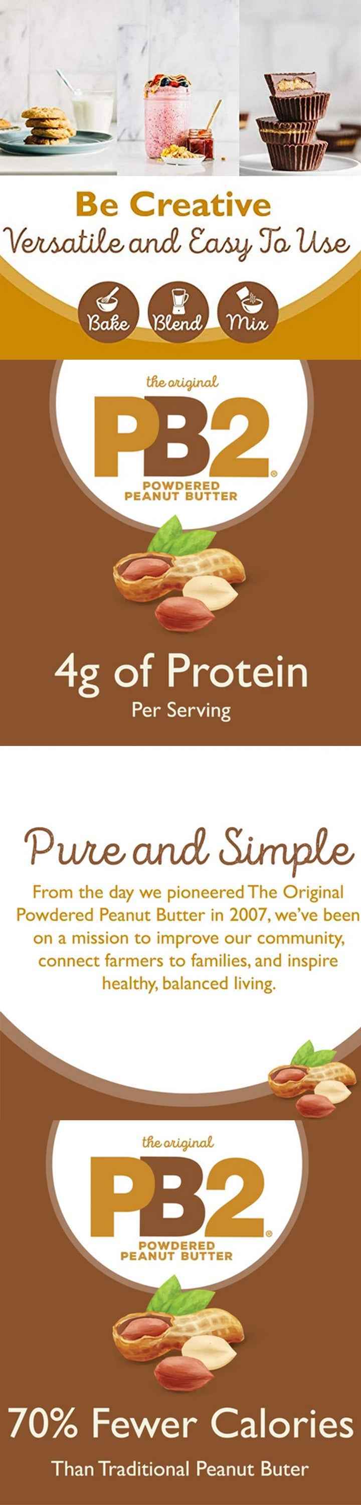 Poudre de Beurre cacahuète 184g - PB2 | NutriHeart