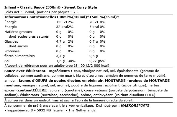 Classic Sauce 350mL - Inlead | NutriHeart
