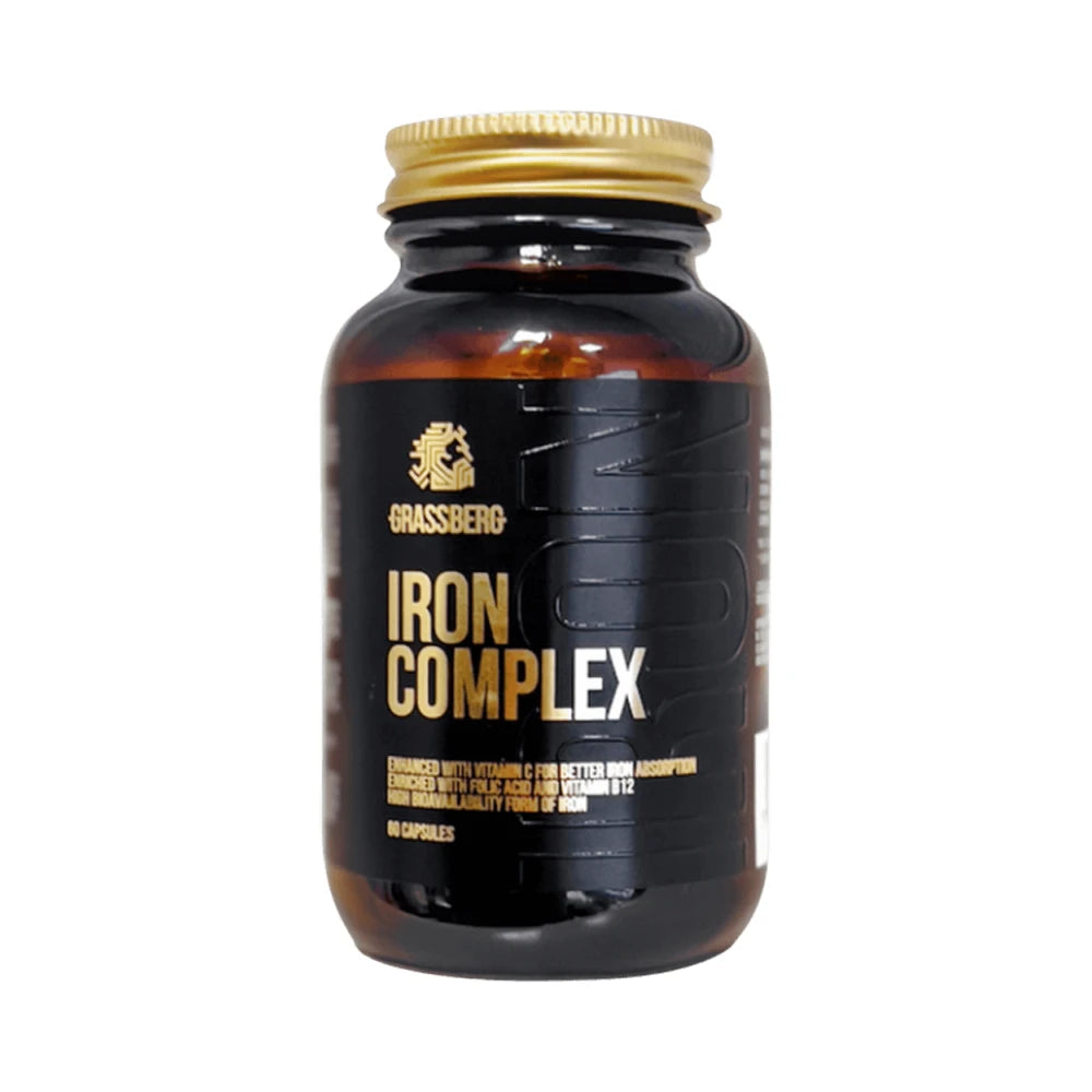 Iron Complex (60 caps) - Grassberg | NutriHeart
