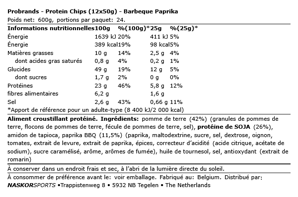 Protein Chips 50g - ProBrands| NutriHeroes