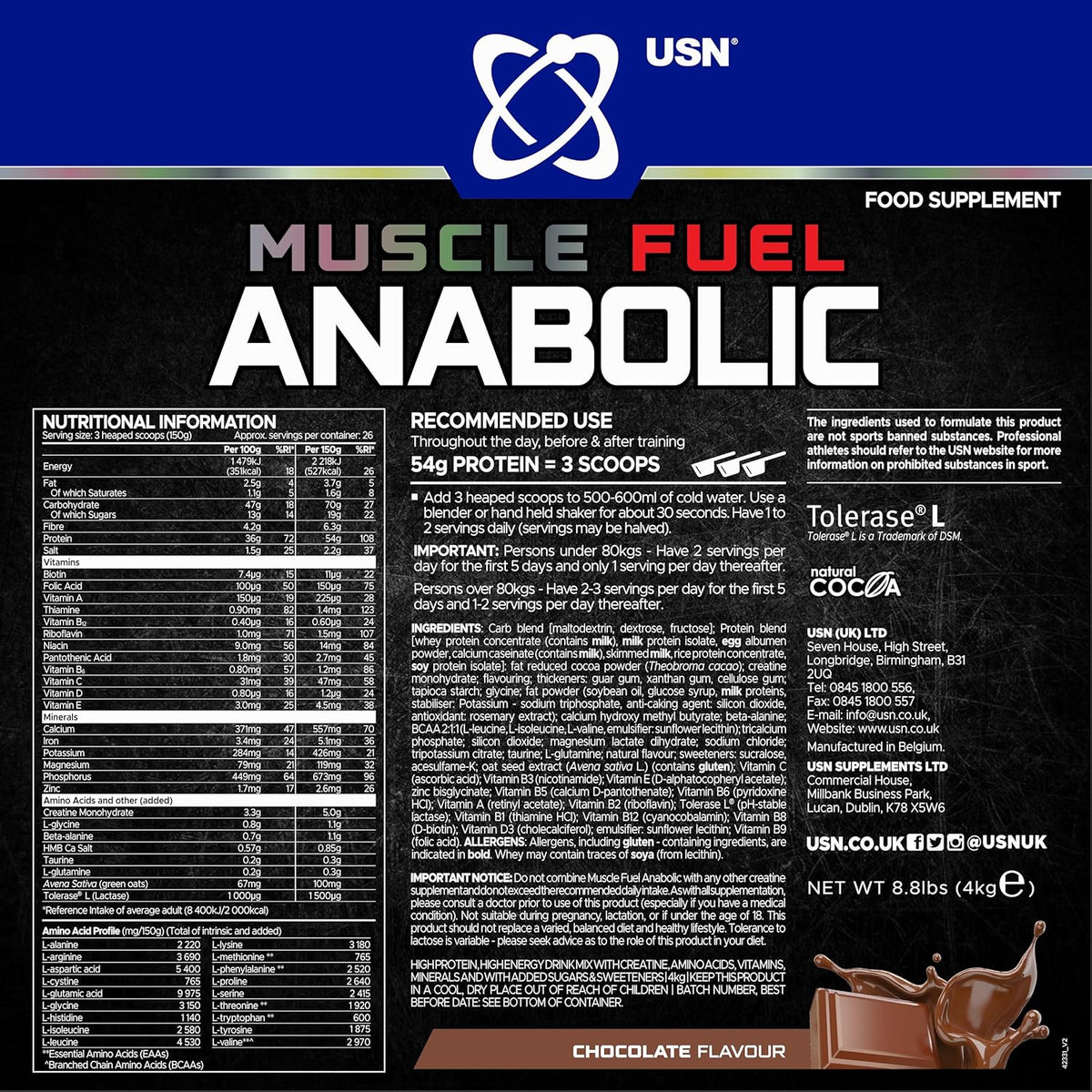 Muscle Fuel Anabolic 2Kg USN