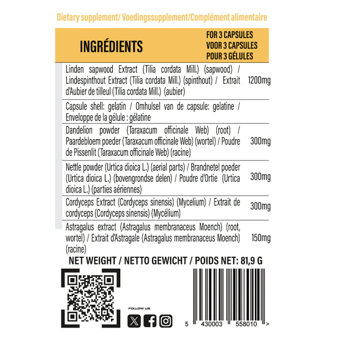 REN U 90Caps - Alpha Labz