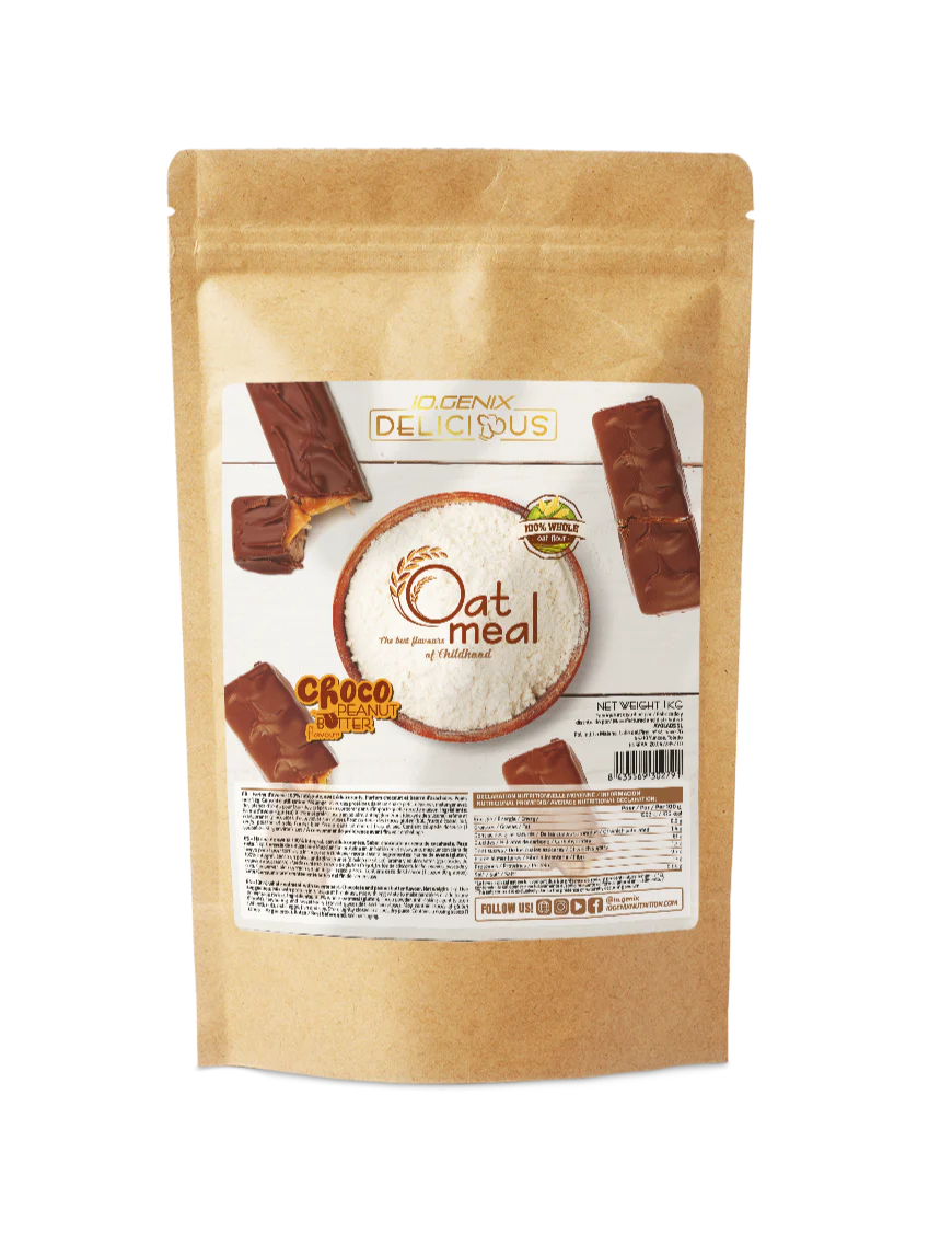 Farine d'avoine aromatisée 1kg - iO.Genix | NutriHeart - NutriHeart