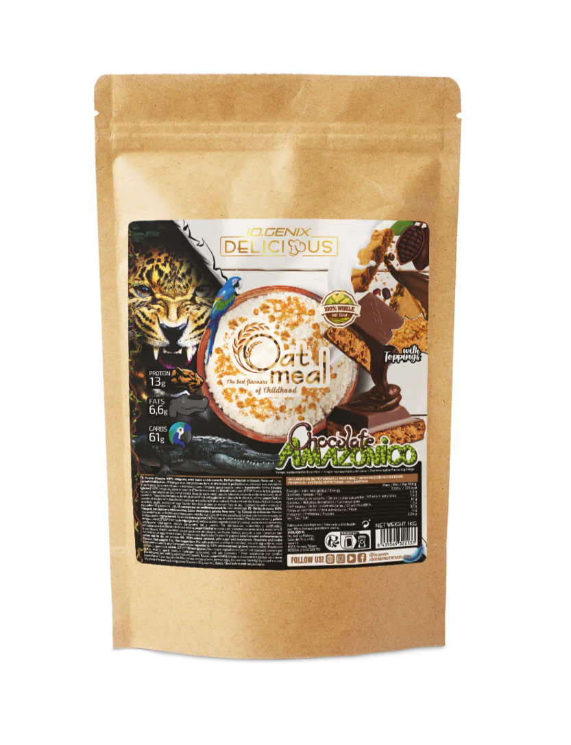 Farine d'avoine aromatisée 1kg - iO.Genix | NutriHeart - NutriHeart