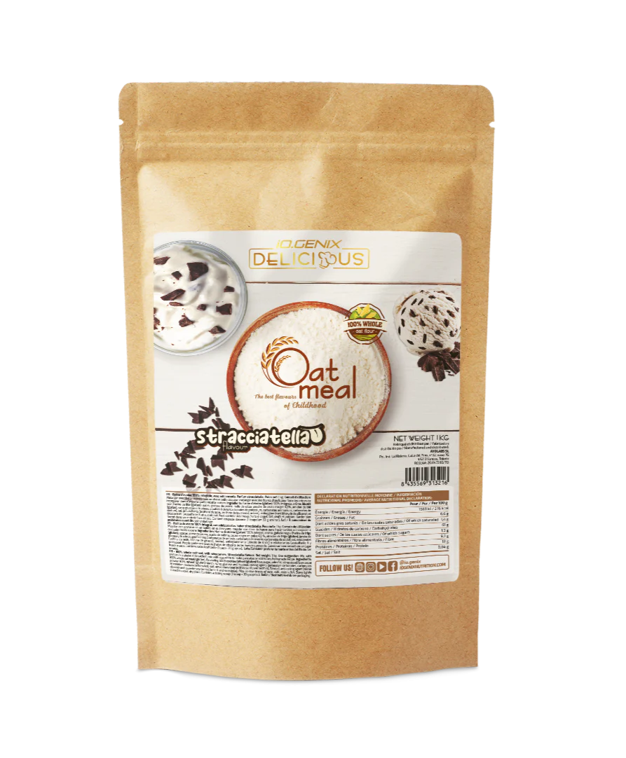 Farine d'avoine aromatisée 1kg - iO.Genix | NutriHeart - NutriHeart