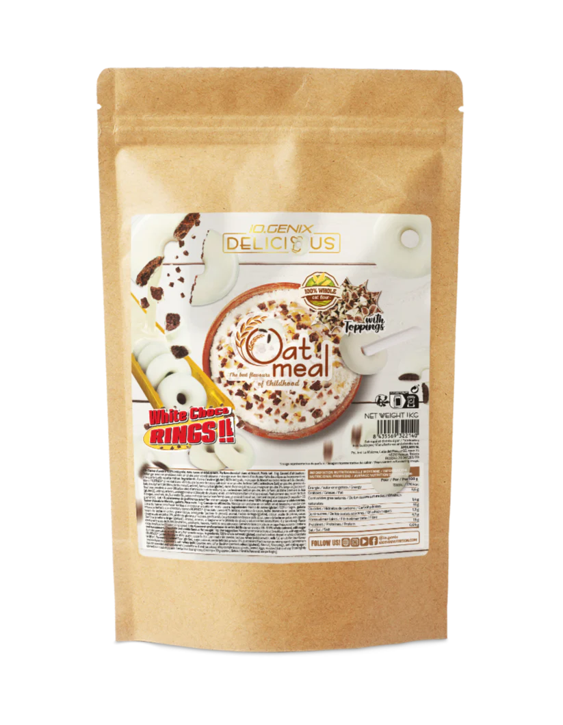 Farine d'avoine aromatisée 1kg - iO.Genix | NutriHeart - NutriHeart