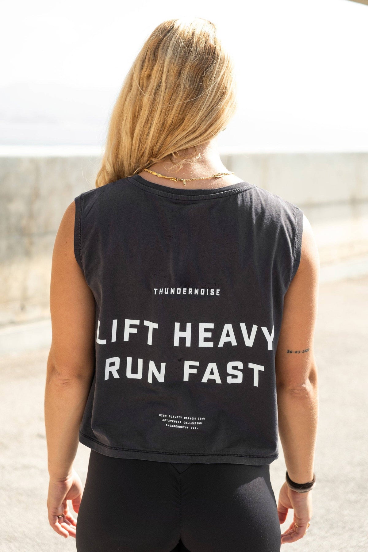 Lift Heavy Run Fast - Débardeur court