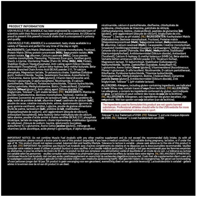 Muscle Fuel Anabolic 4Kg USN