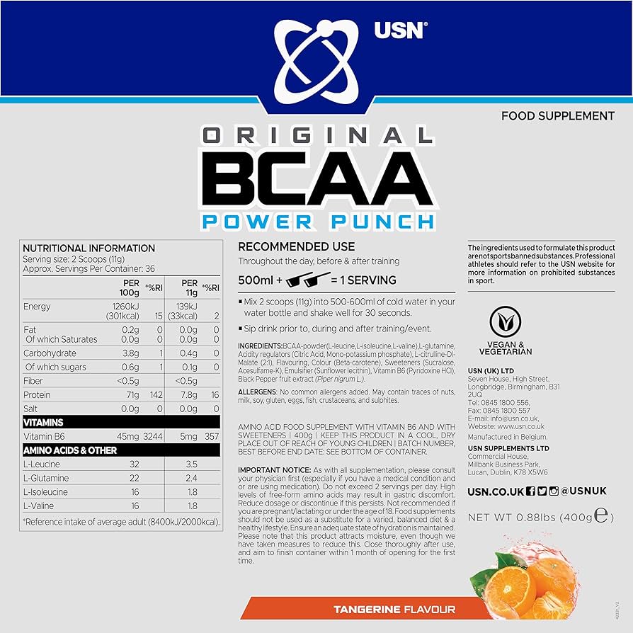 Original BCAA+ Power Punch USN