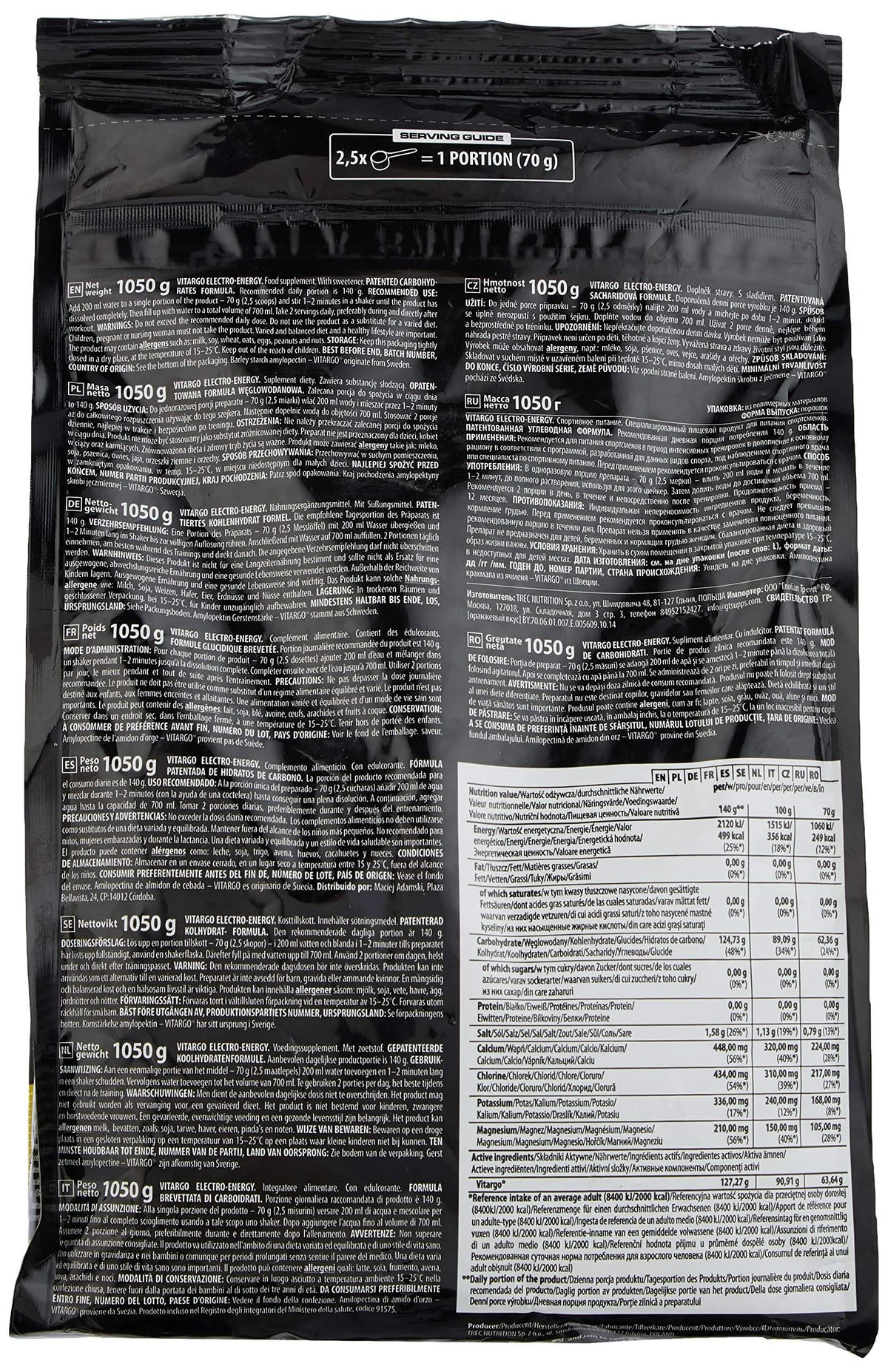 Vitargo Electro-Energy - TREC